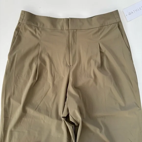 Athleta Women's Tan Pinnacle High Rise Trouser Wide Leg Size 16, New with tags! - Picture 5 of 13